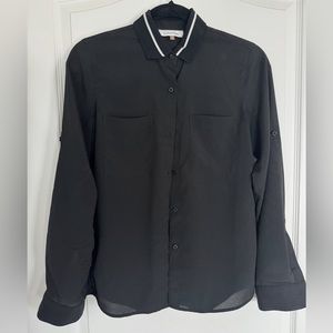 Calvin Klein Women long-Sleeve Black Shirt